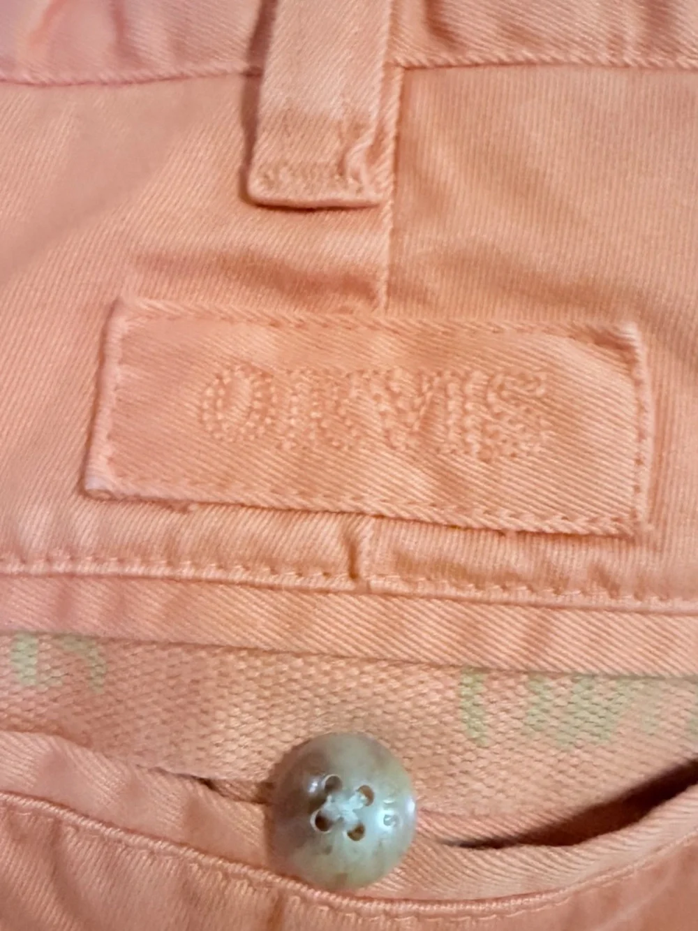 Orvis Men’s Orange Cotton Chino Pant Size 42/30 (40x26.5) Straight Leg Preppy